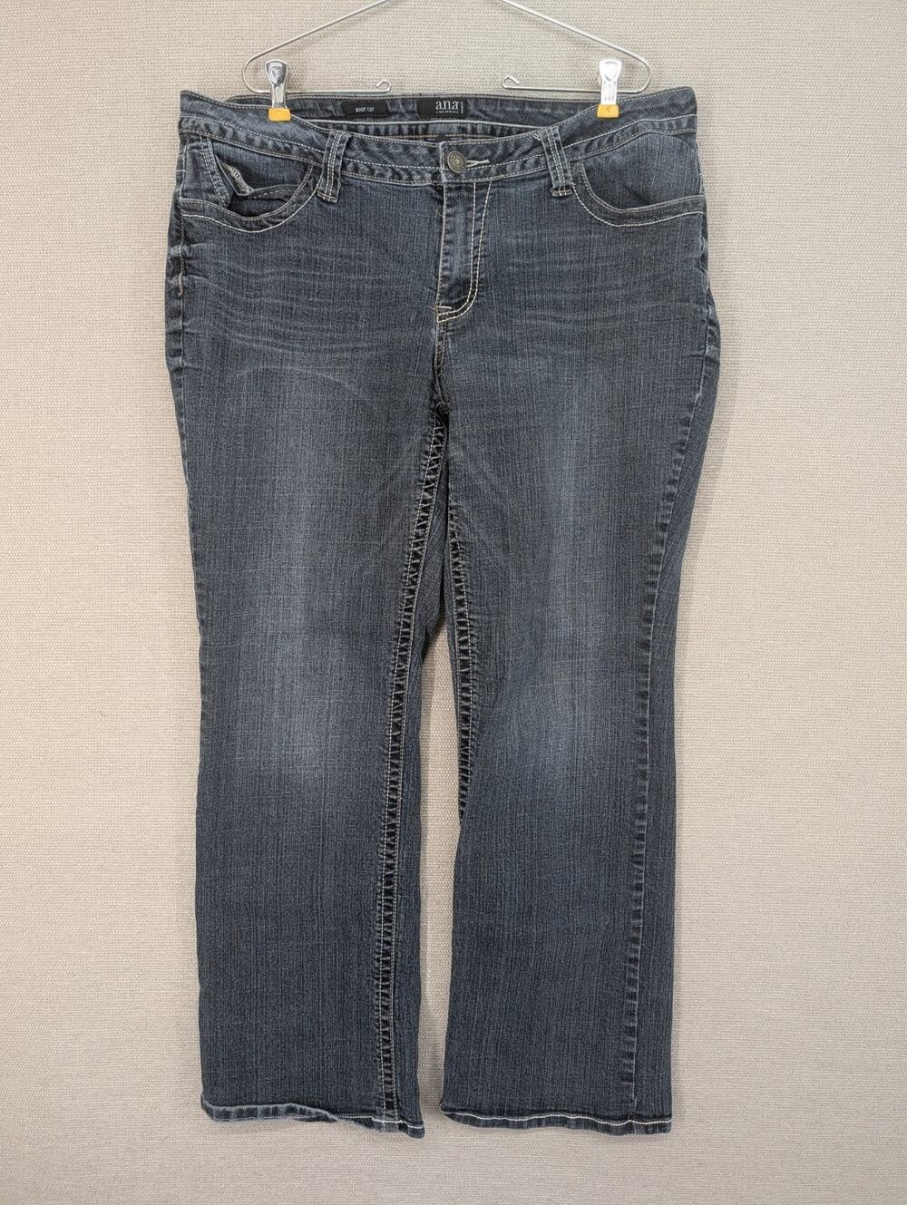 a.n.a Blue Jeans Size 18W Boot Cut Embroidered -0726E169